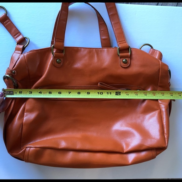 Jaye Hersh Hollywood Intuition Orange Handbag Purse - Picture 9 of 14